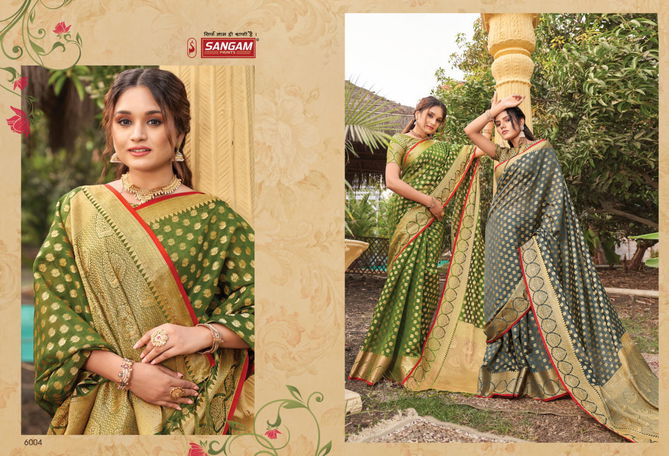 Sangam Nakshatra Fancy New Exclusive Wear Organza Latest Saree Collection